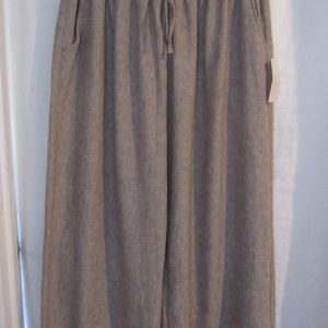 New Ladies Mocha Palazzo Wide Leg Trousers One size fits sizes 18 20 22 24
