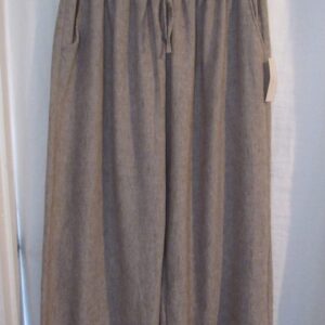 New Ladies Mocha Palazzo Wide Leg Trousers One size fits sizes 20 22 24