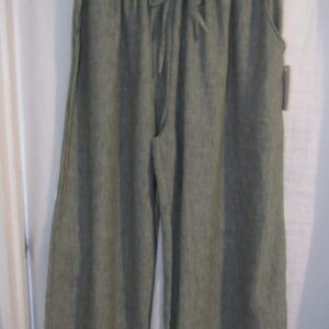 New Ladies Khaki Palazzo Wide Leg Trousers One size fits sizes 18 20 22 24