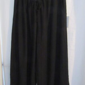 New Ladies Black Palazzo Wide Leg Trousers One size fits sizes 20 22 24