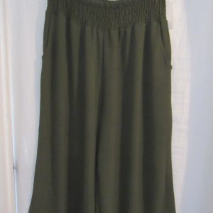 SALE SALE SALE New Ladies Khaki Palazzo Wide Leg Trousers One size fits sizes 16 18 20 22 NON RETURNABLE