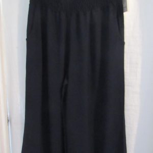 New Ladies Navy Blue Palazzo Wide Leg Trousers One size fits sizes 16 18 20 22