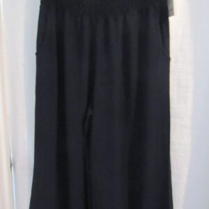 New Ladies Navy Blue Palazzo Wide Leg Trousers One size fits sizes 16 18 20 22