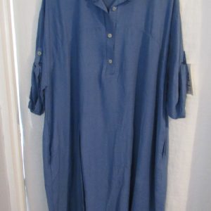 SALE SALE SALE New Ladies Denim Blue Dress One Size fits sizes 14 16 18 20 NON RETURNABLE