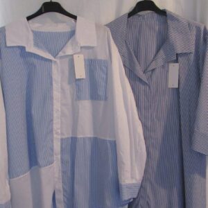 Bundle deal 2 x shirts 1 x blue stripe and 1 x light blue stripe check for only £20 saving £6