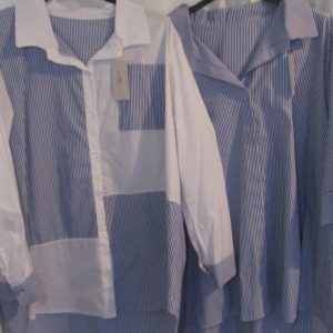 Bundle deal 2 x shirts 1 x blue stripe and 1 x darker blue stripe check for only £20 saving £6
