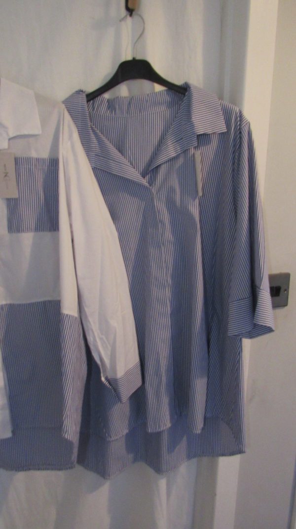 Bundle deal 2 x shirts 1 x blue stripe and 1 x darker blue stripe check for only £20 saving £6 - Image 4