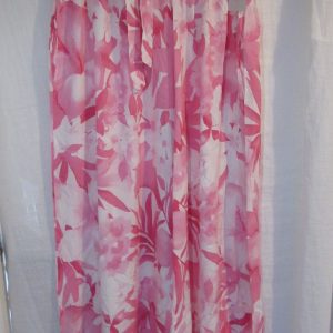 New Ladies Pink Floral Palazzo Wide Leg Trousers One size fits sizes 18 20 22