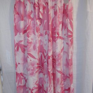 New Ladies Pink Floral Palazzo Wide Leg Trousers One size fits sizes 18 20 22