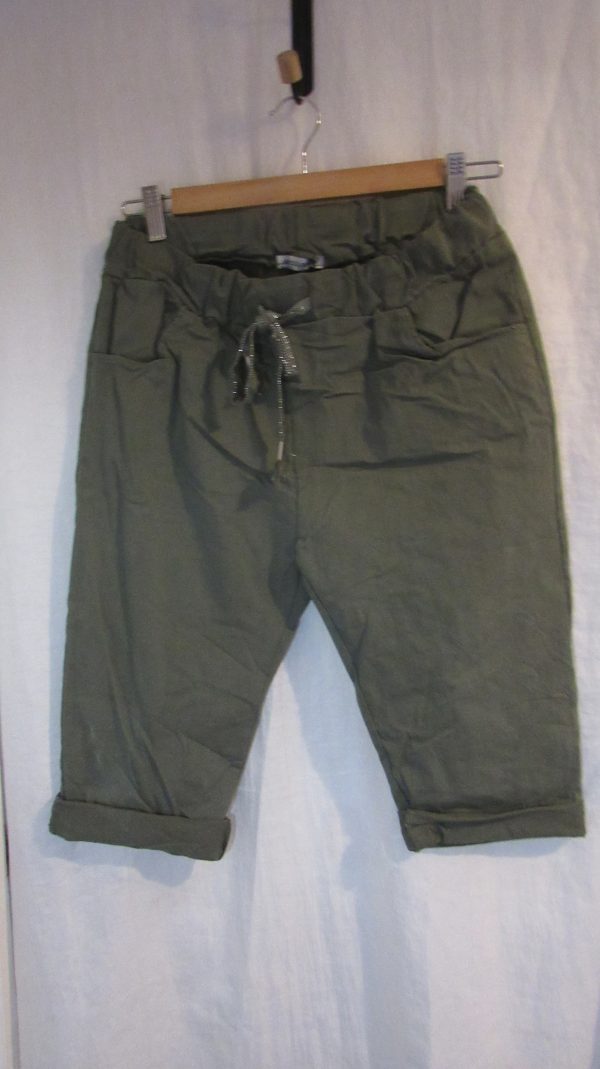 NEW Ladies Khaki Magic Shorts One Size Fits sizes 10 12 14 16 18 Size 1 - Image 4