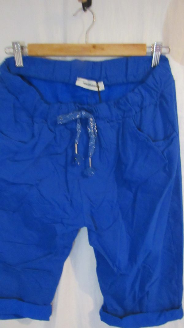 SALE SALE SALE NEW Ladies Royal Blue Magic Shorts Plus Size One Size Fits sizes 18 20 22 Size 2 NON RETURNABLE - Image 3