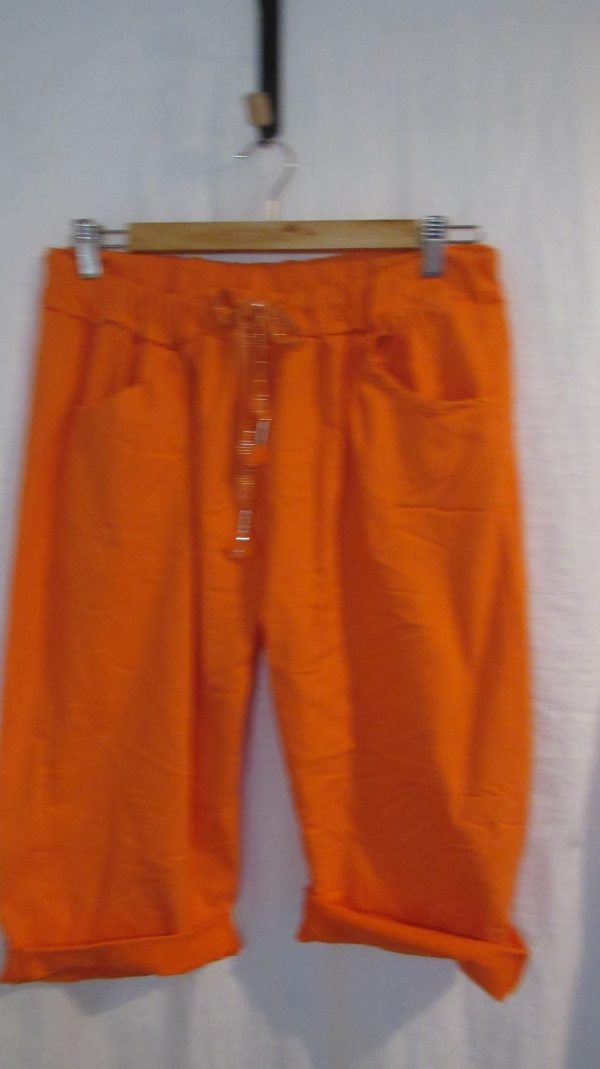 NEW Ladies Orange Magic Shorts Plus Size One Size Fits sizes 18 20 22 Size 2 - Image 5