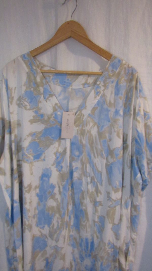 New Ladies Blue Pocket Dress One Size fits sizes 18 20 22 - Image 3