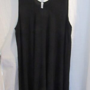 New Ladies Black Sleeveless Swing Dress One Size fits sizes 18 20 22 24