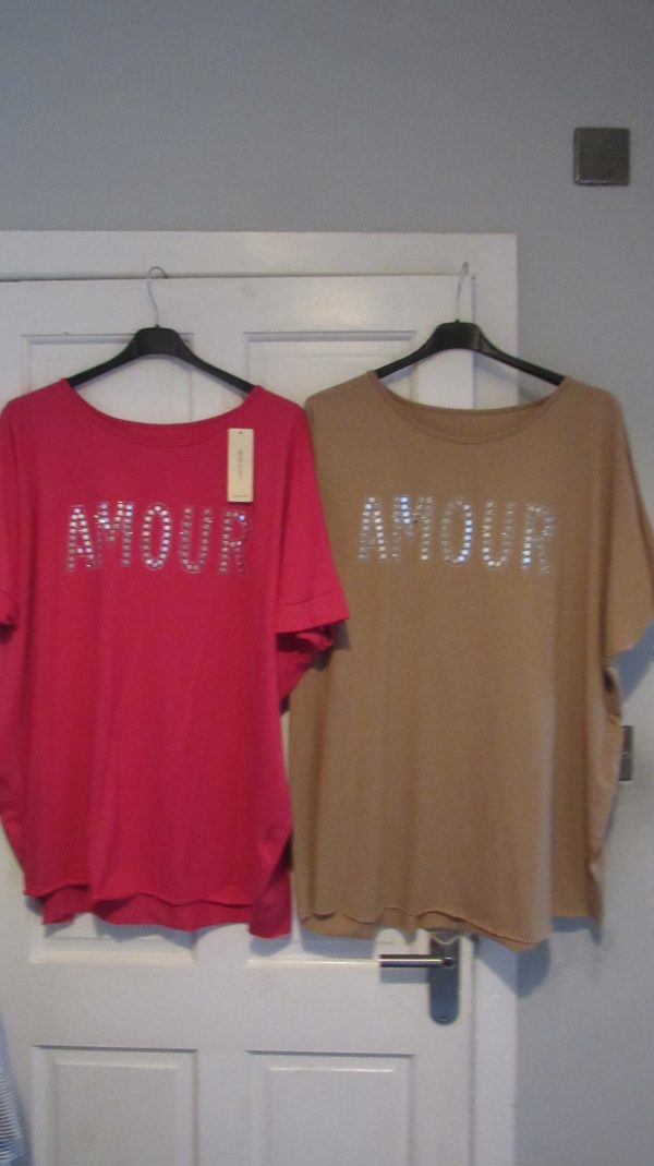 BUNDLE DEAL 2 X AMOUR T-SHIRTS FOR ONLY £20