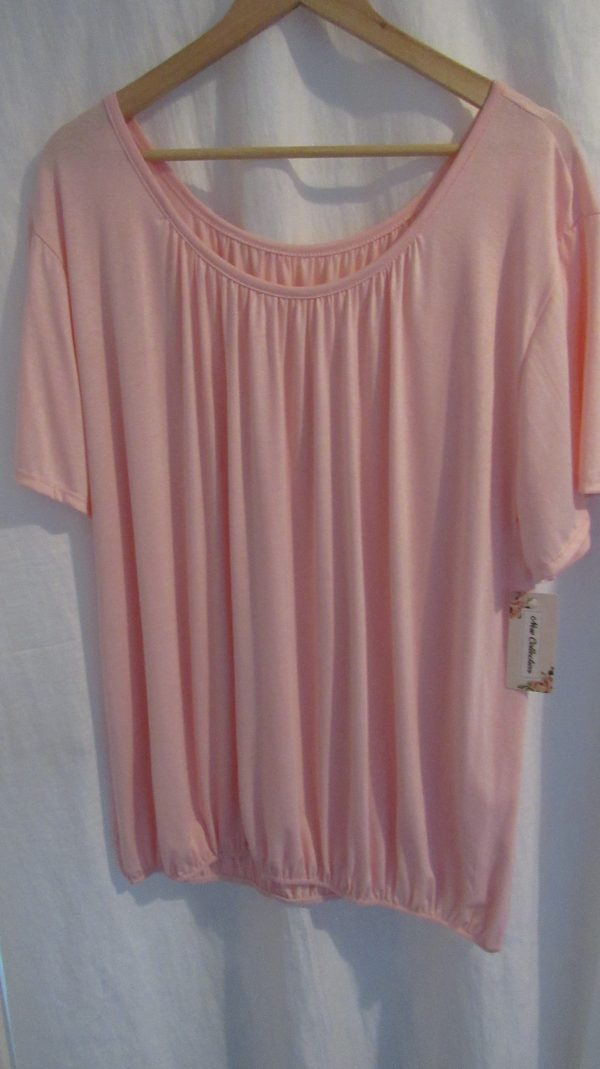 SALE SALE SALE New Ladies Pale Pink Elasticated Bottom Top One size fits sizes 16 18 20 22 Plus Size NON RETURNABLE - Image 4