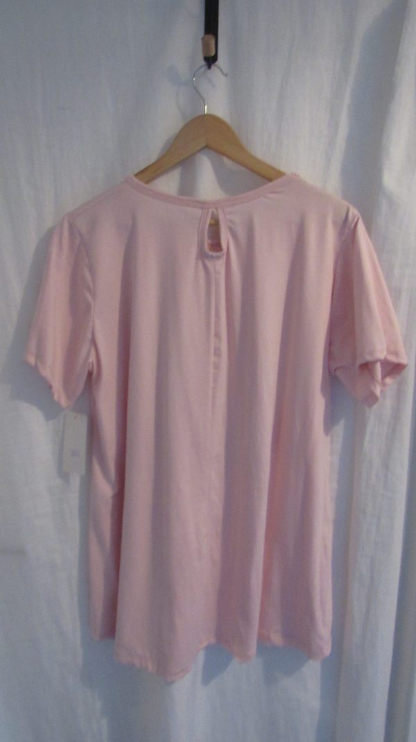 New Pale Pink Detail T-shirt One Size fits sizes 16 18 20 22 - Image 4