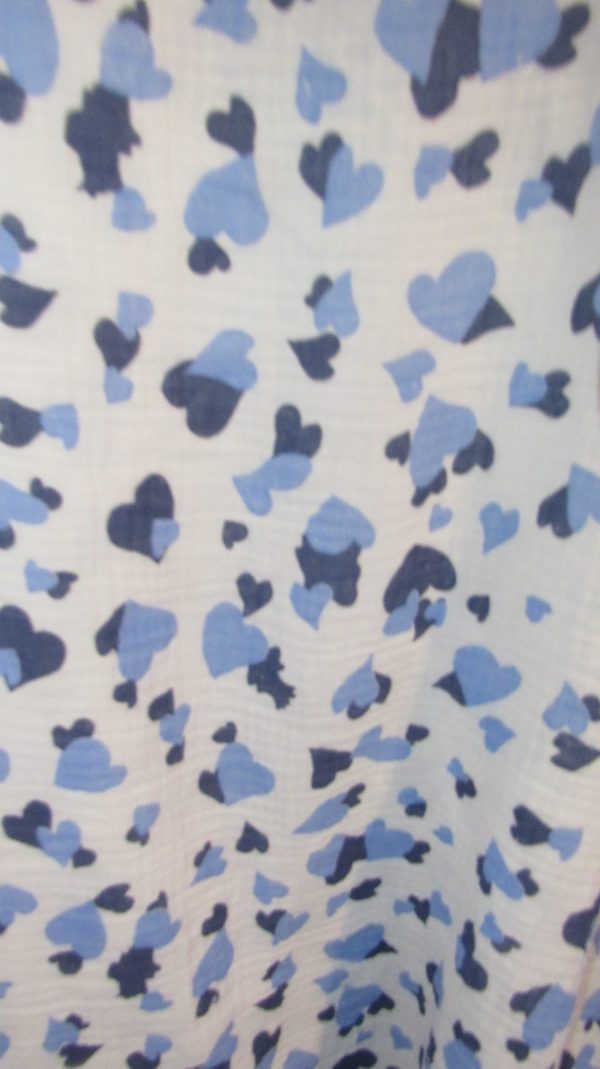 New Ladies Blue Heart Tunic Top One Size fits sizes 18 20 22 - Image 6