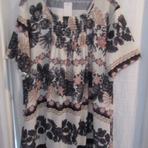 SALE SALE SALE New Ladies Black Floral Square Neckline Dress One Size fits sizes 18 20 22 24 NON RETURNABLE