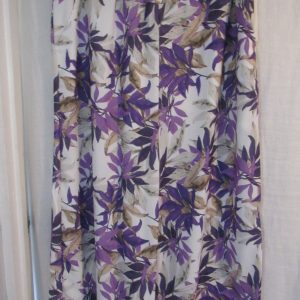 New Ladies Purple Floral Palazzo Trousers One Size fits sizes 20 22