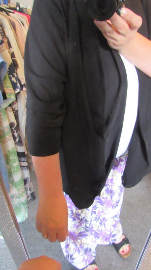 NEW Ladies Black Lightweight Jacket One size fits sizes 18 20 22 24 - Image 7