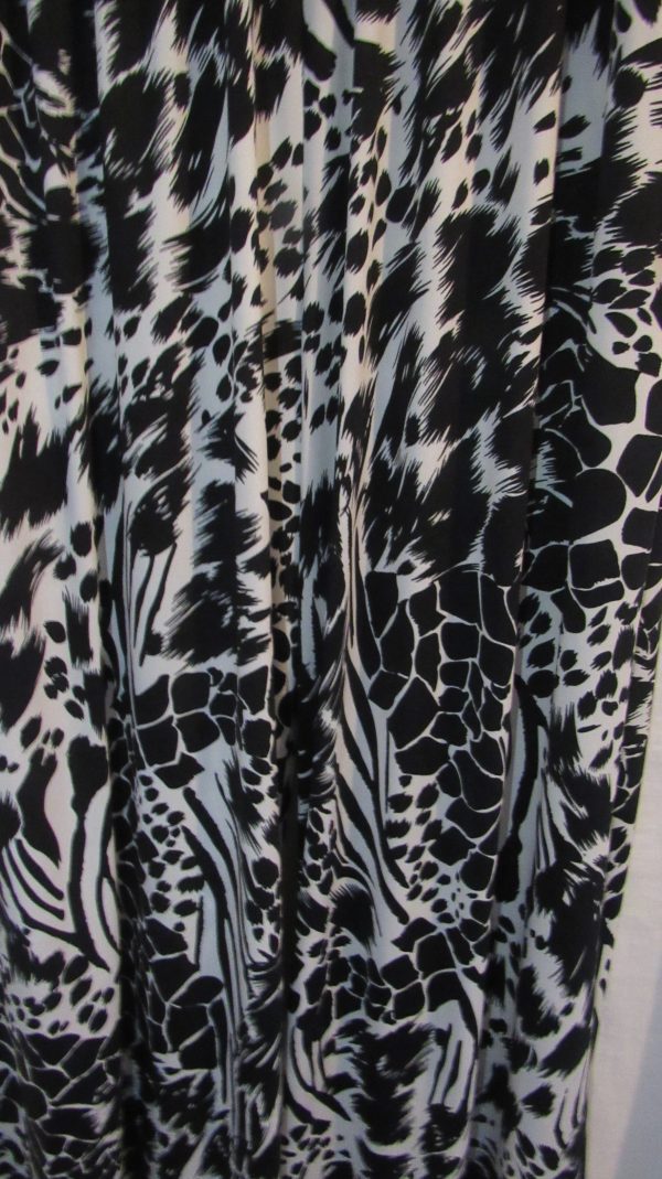 New Ladies Black Floral Print Silky Palazzo Wide Leg Trousers One size fits sizes 18 20 22 NON RETURNABLE - Image 4