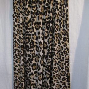 New Ladies Leopard Silky Palazzo Wide Leg Trousers One size fits sizes 18 20 22