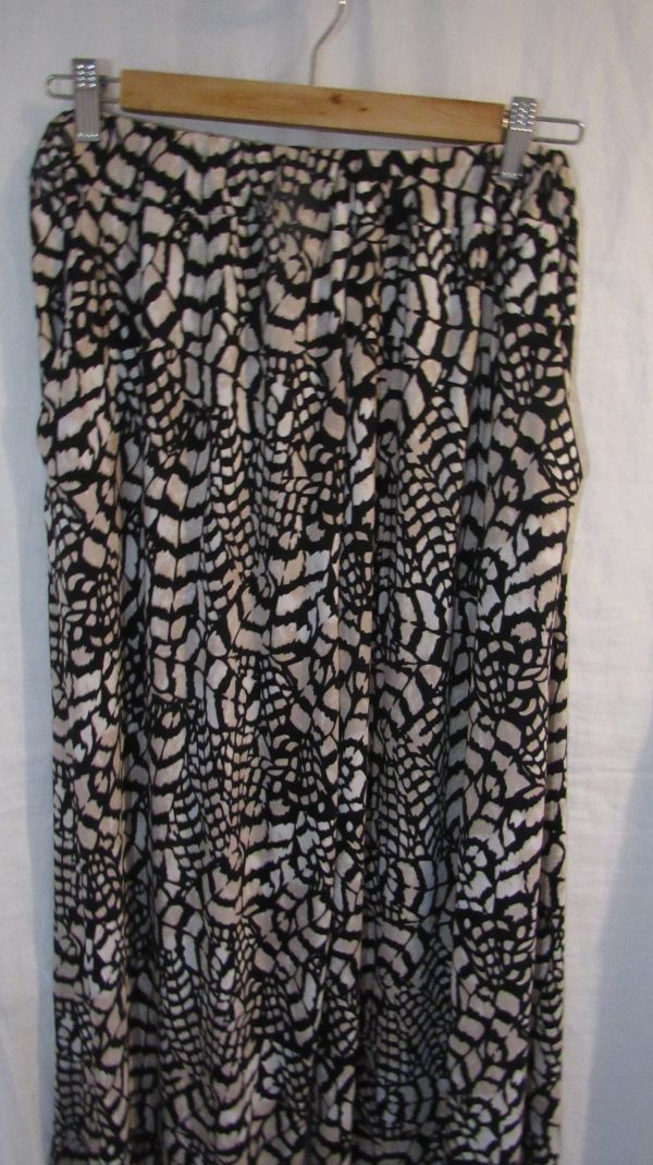 SALE SALE SALE New Ladies Marble Print Silky Palazzo Wide Leg Trousers One size fits sizes 18 20 22 NON RETURNABLE - Image 3