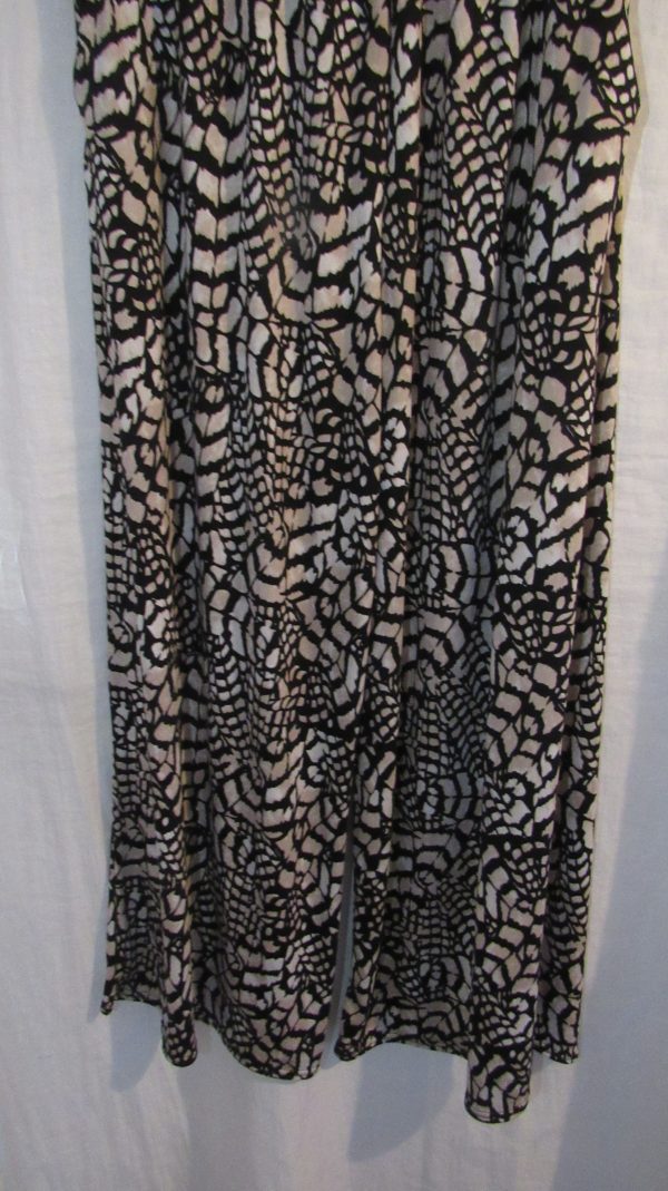 SALE SALE SALE New Ladies Marble Print Silky Palazzo Wide Leg Trousers One size fits sizes 18 20 22 NON RETURNABLE - Image 4