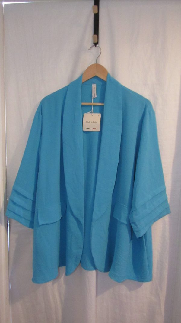 NEW Ladies Turquoise Lightweight Jacket One size fits sizes 18 20 22 24