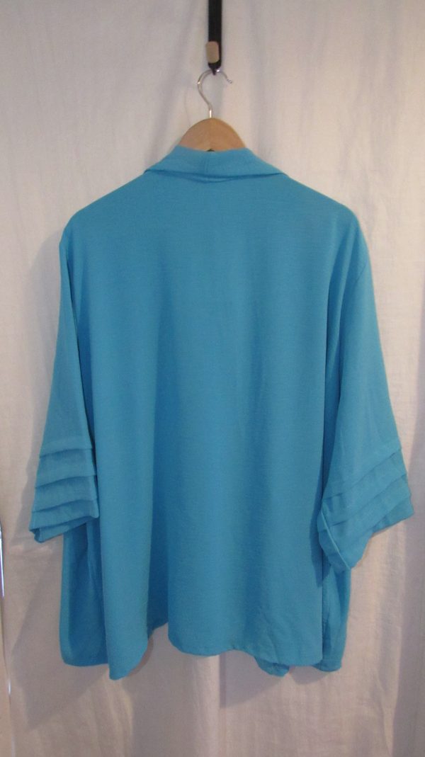 NEW Ladies Turquoise Lightweight Jacket One size fits sizes 18 20 22 24 - Image 4
