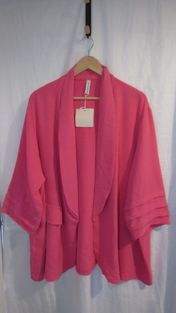 NEW Ladies Cerise Pink Lightweight Jacket One size fits sizes 18 20 22 24 - Image 2