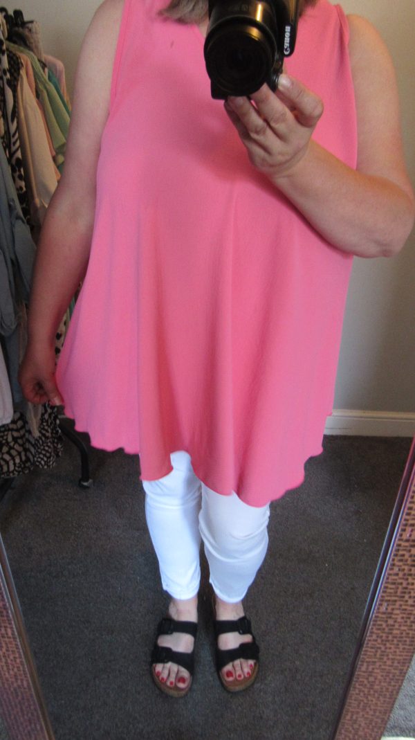 SALE SALE SALE New Ladies Coral Sleeveless Swing Top Plus Size One Size fits 18 20 22 24 NON RETURNABLE - Image 8