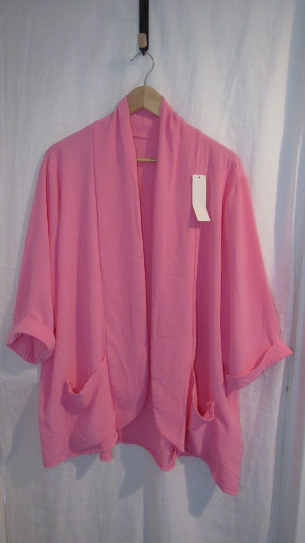 NEW Ladies Pale Pink Lightweight Jacket One size fits sizes 18 20 22