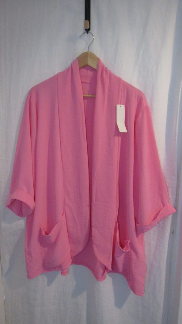 NEW Ladies Pale Pink Lightweight Jacket One size fits sizes 18 20 22 - Image 2