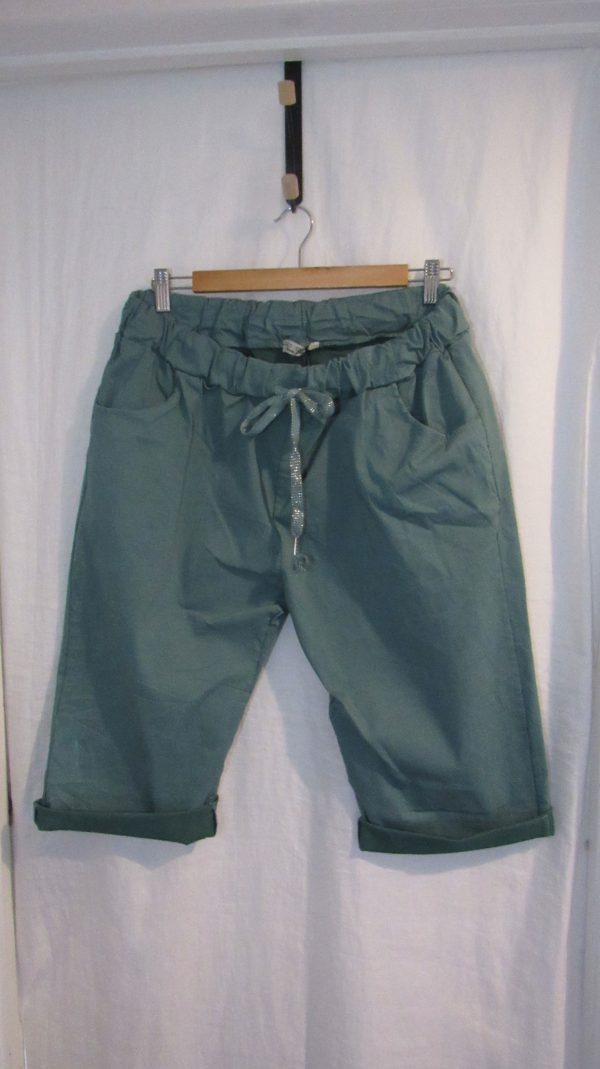NEW Ladies Teal Magic Shorts Plus Size One Size Fits sizes 18 20 22 Size 2 - Image 2