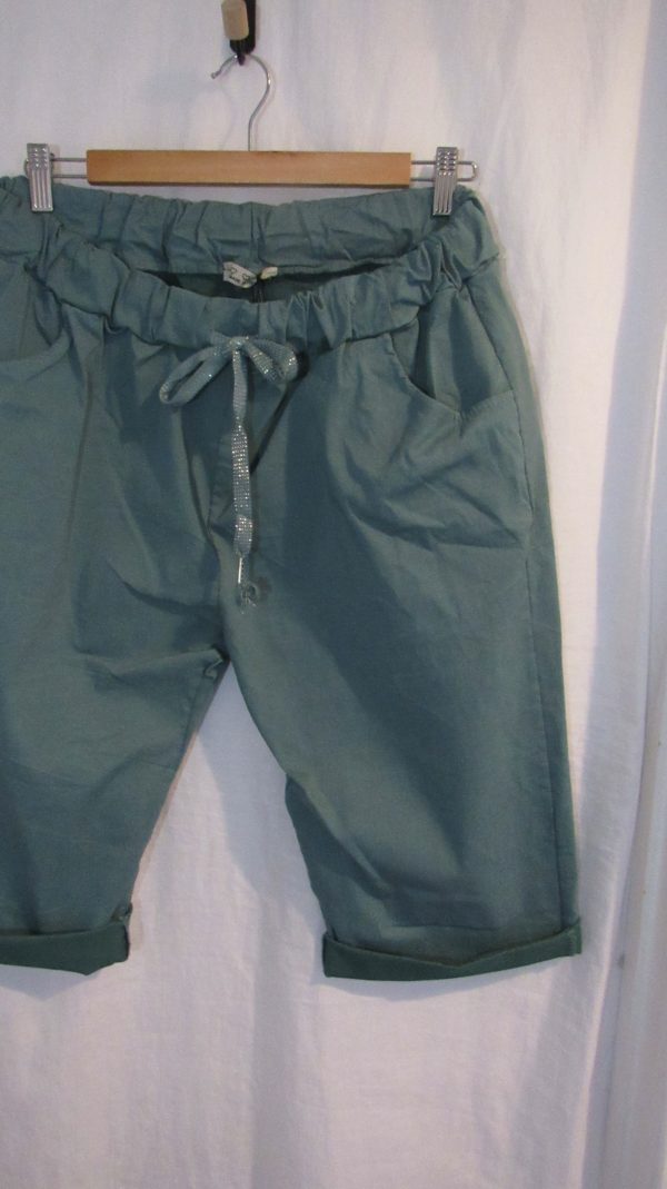 NEW Ladies Teal Magic Shorts Plus Size One Size Fits sizes 18 20 22 Size 2 - Image 4