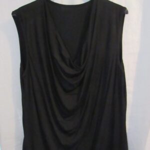 New Ladies Black Cowl Neck Top One Size fits sizes 16 18 20 22