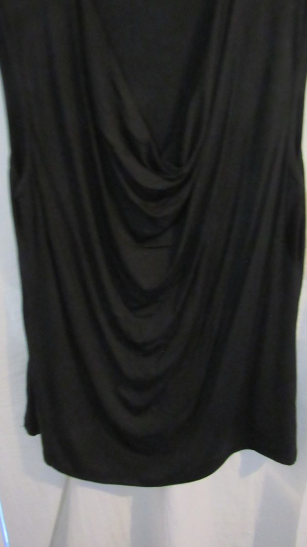 New Ladies Black Cowl Neck Top One Size fits sizes 16 18 20 22 - Image 4