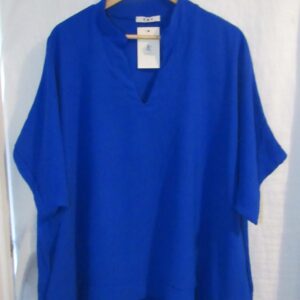 Ladies Women New Royal Blue Plus Tunic Top One Size fits sizes 18 20 22 24