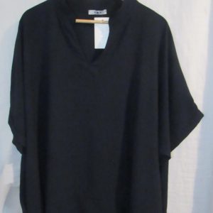 Ladies Women New Navy Blue Plus Tunic Top One Size fits sizes 18 20 22 24