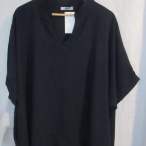 Ladies Women New Navy Blue Plus Tunic Top One Size fits sizes 18 20 22 24