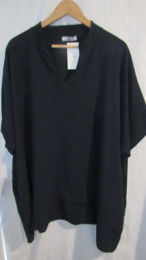Ladies Women New Navy Blue Plus Tunic Top One Size fits sizes 18 20 22 24 - Image 4