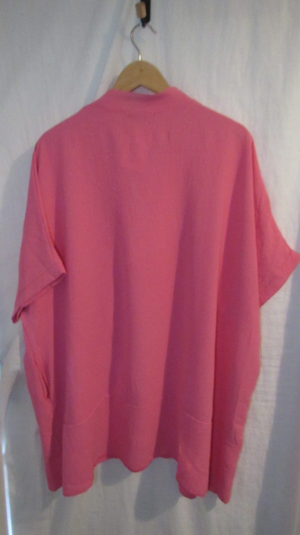 Ladies Women New Pink Plus Tunic Top One Size fits sizes 18 20 22 24 - Image 5