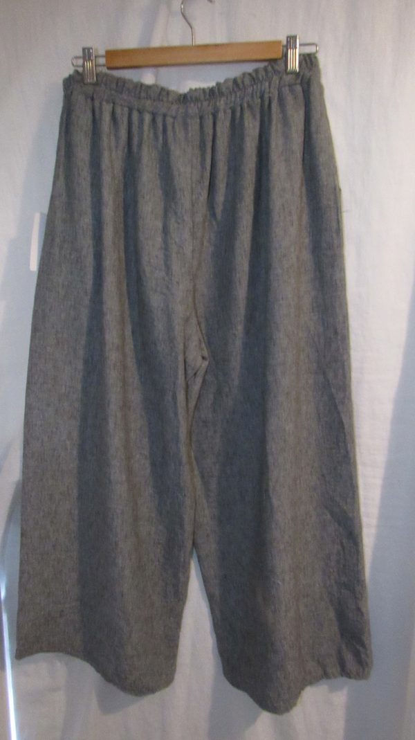 New Ladies Grey Palazzo Wide Leg Trousers One size fits sizes 18 20 22 24 - Image 5