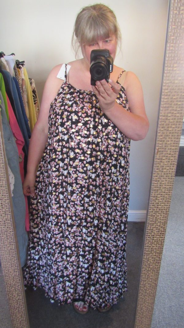 SALE SALE SALE New Ladies Special Offer Black Floral Maxi Sun Dress One Size fits sizes 14 16 18 20 NON RETURNABLE - Image 6