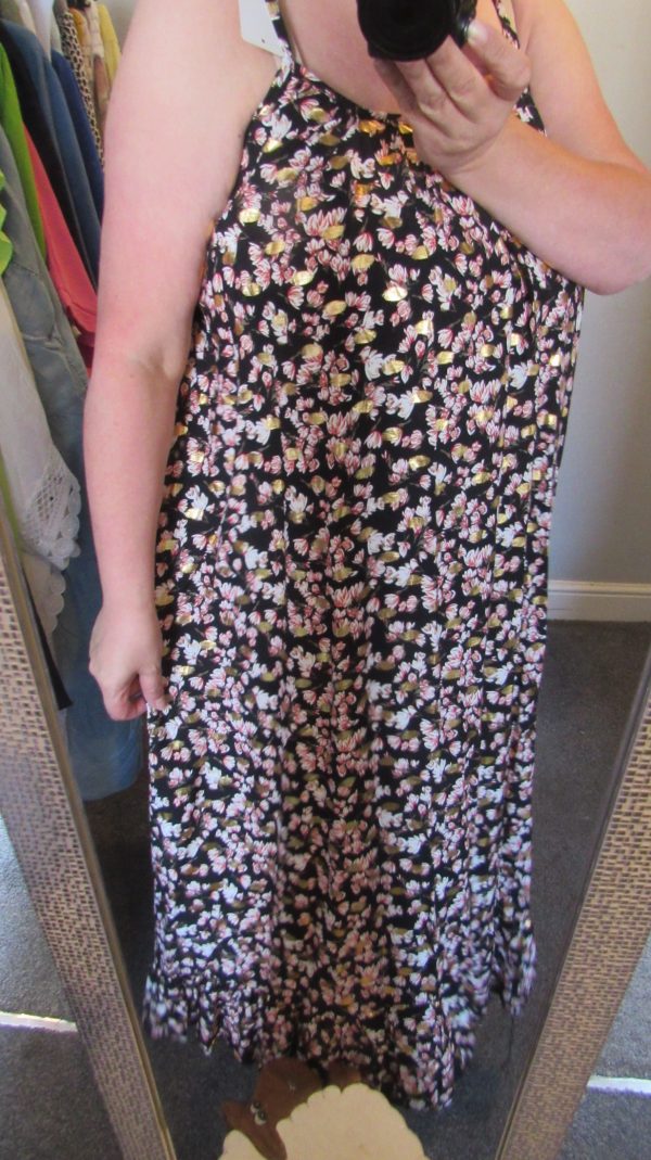 SALE SALE SALE New Ladies Special Offer Black Floral Maxi Sun Dress One Size fits sizes 14 16 18 20 NON RETURNABLE - Image 8