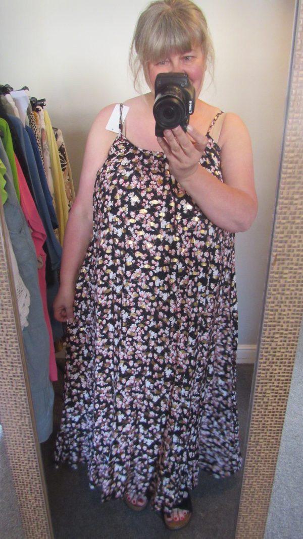 SALE SALE SALE New Ladies Special Offer Black Floral Maxi Sun Dress One Size fits sizes 14 16 18 20 NON RETURNABLE - Image 9