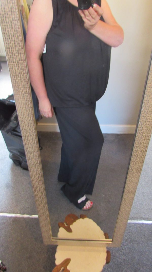 Special Buy Black Ladies Pleated Elasticated Waist Trousers One Size fits sizes 16 18 20 22 - Image 11