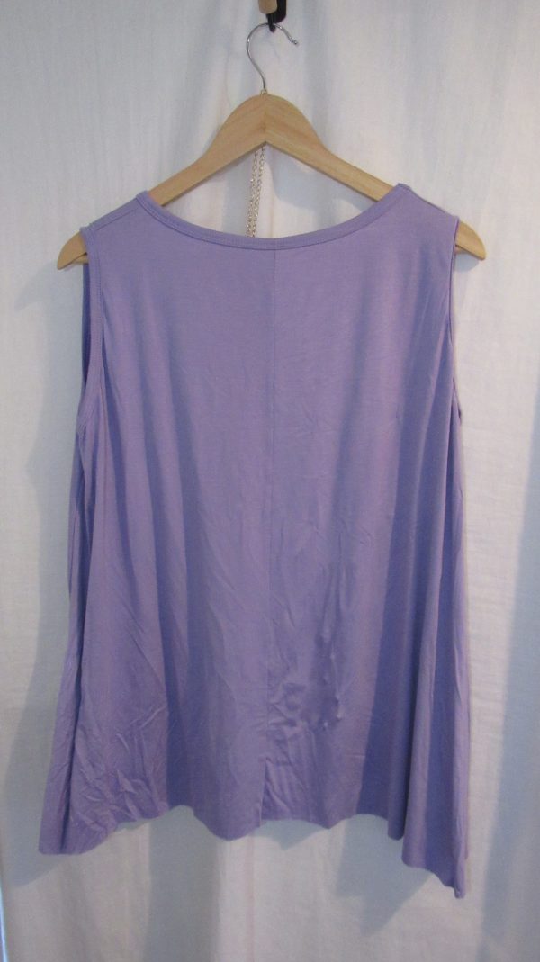 New Sleeveless Womens Lilac Top One Size fits sizes 16 18 20 22 - Image 5
